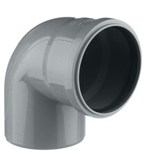 Отвод Ostendorf HTB d110 мм 87° пластиковый для внутренней канализации (115140) - фото 1