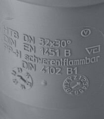 Отвод Ostendorf НТВ d32 мм 30° пластиковый для внутренней канализации (110110) - фото 4