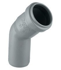 Отвод Ostendorf НТВ d32 мм 45° пластиковый для внутренней канализации (110120) - фото 1