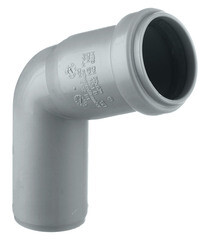 Отвод Ostendorf НТВ d32 мм 67° пластиковый для внутренней канализации (110130) - фото 1