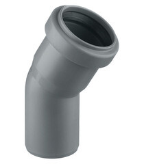 Изображение товара Отвод Ostendorf НТВ d40 мм 30° пластиковый для внутренней канализации (111110)
