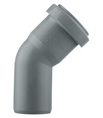 Отвод Ostendorf НТВ d40 мм 45° пластиковый для внутренней канализации (111120) - фото 3