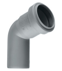 Отвод Ostendorf НТВ d40 мм 67° пластиковый для внутренней канализации (111130) - фото 1