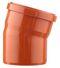 Отвод Ostendorf KGВ d110 мм 15° пластиковый для наружной канализации (220209) - фото 3