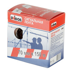 Лента сигнальная Unibob красно-белые полоски 70 мм 150 м - фото 3