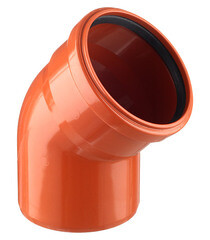 Отвод Ostendorf KGВ d110 мм 45° пластиковый для наружной канализации (220220) - фото 1