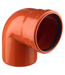 Изображение товара Отвод Ostendorf KGВ d110 мм 87° пластиковый для наружной канализации (220240)
