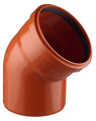 Отвод Ostendorf KGВ d160 мм 45° пластиковый для наружной канализации (222220) - фото 1