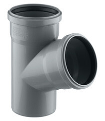 Изображение товара Тройник Ostendorf HTEA d110 мм 67° пластиковый для внутренней канализации (115300)