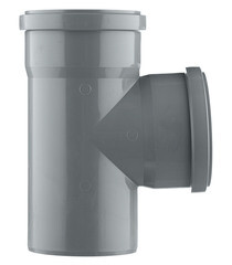 Тройник Ostendorf HTEA d110 мм 87° пластиковый для внутренней канализации (115400) - фото 3