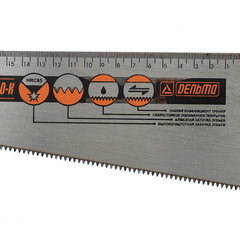 Ножовка по дереву Дельта 400 мм 8,46 зуб/дюйм мелкий зуб - фото 3
