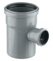 Тройник Ostendorf HTEA d110х50 мм 87° пластиковый для внутренней канализации (115420) - фото 1