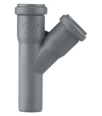 Тройник Ostendorf HTEA d32 мм 45° пластиковый для внутренней канализации (110200) - фото 3