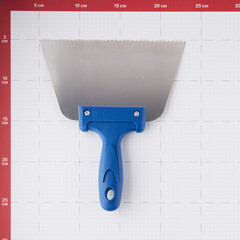 Шпатель для клея зубчатый Дельта 180 мм В2 нержавеющая сталь с пластиковой ручкой (10870-В2) - фото 3