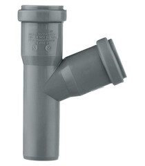 Тройник Ostendorf HTEA d32 мм 67° пластиковый для внутренней канализации (110300) - фото 2