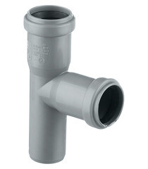Тройник Ostendorf HTEA d32 мм 87° пластиковый для внутренней канализации (110400) - фото 1