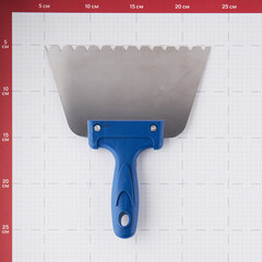 Шпатель для клея зубчатый Дельта 180 мм В10 нержавеющая сталь с пластиковой ручкой (10870-В10) - фото 2