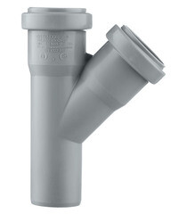 Тройник Ostendorf HTEA d40 мм 45° пластиковый для внутренней канализации (111200) - фото 2