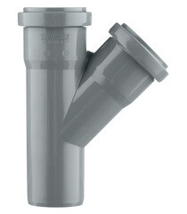 Тройник Ostendorf HTEA d50 мм 45° пластиковый для внутренней канализации (112200) - фото 2