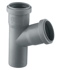 Изображение товара Тройник Ostendorf HTEA d50 мм 67° пластиковый для внутренней канализации (112300)