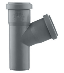 Тройник Ostendorf HTEA d50 мм 67° пластиковый для внутренней канализации (112300) - фото 4