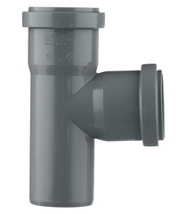 Тройник Ostendorf HTEA d50 мм 87° пластиковый для внутренней канализации (112400) - фото 4