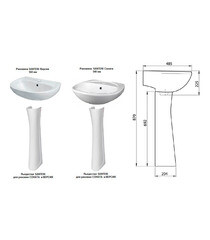 Пьедестал Santeri Версия/ Соната/ Pro 692 мм белый (1.3601.2.S00.00B.0) - фото 2