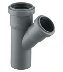 Изображение товара Тройник Ostendorf HTEA d50х40 мм 45° пластиковый для внутренней канализации (112210)