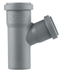 Тройник Ostendorf HTEA d50х40 мм 67° пластиковый для внутренней канализации (112310) - фото 2