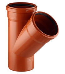 Изображение товара Тройник Ostendorf KGEA d160 мм 45° пластиковый для наружной канализации (222300)