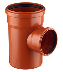 Изображение товара Тройник Ostendorf KGEA d160х110 мм 87° пластиковый для наружной канализации (222420)