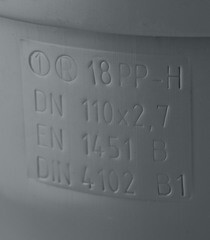 Труба канализационная Ostendorf HTEM d110x150 мм пластиковая для внутренней канализации (115000) - фото 4