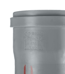 Труба канализационная Ostendorf HTEM d110x2000 мм пластиковая для внутренней канализации (115060) - фото 2