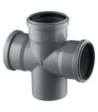 Крестовина Pro Aqua Comfort d110х110х110 мм 87° пластиковая одноплоскостная для внутренней канализации