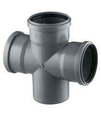 Крестовина Pro Aqua Comfort d110х110х110 мм 87° пластиковая одноплоскостная для внутренней канализации