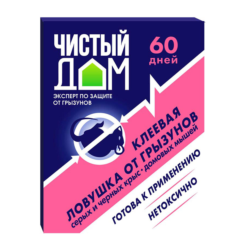Изображение товара Средство для защиты от крыс и мышей ловушка клеевая Чистый дом 40 г