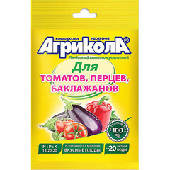 Изображение товара Удобрение сухое для томатов/ перцев и баклажанов Агрикола 50 г