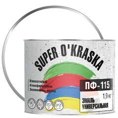 0006791 Эмаль ПФ-115 super okraska Бел.глянц. 1,9кг