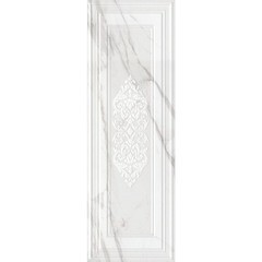 Плитка декор Kerama Marazzi Прадо белый панель глянцевый обрезной 400х1200 мм
