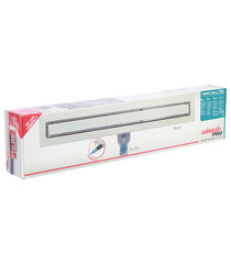 Лоток душевой Wirquin Слим с сухим затвором 700 мм решетка из нержавеющей стали (30724166) - фото 3