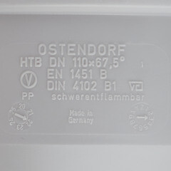 Отвод Ostendorf НТВ d110 мм 67° пластиковый для внутренней канализации (115130) - фото 9