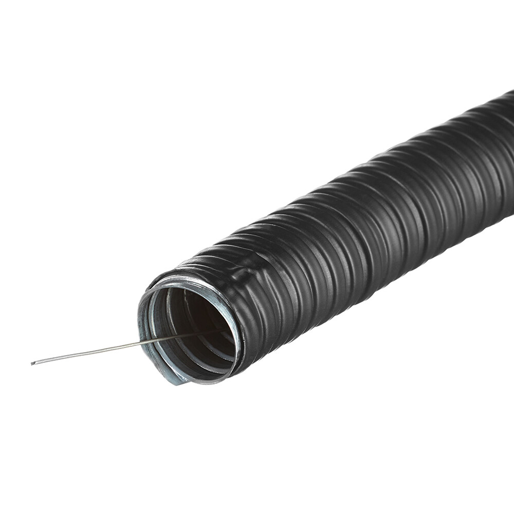 Изображение товара Металлорукав в ПВХ оболочке Р3-ЦПнг с протяжкой 25 мм IEK (20 м) (CMP10-25-020-C)