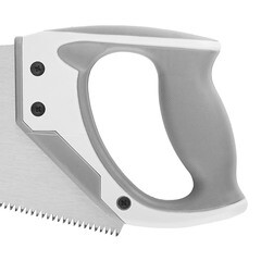 Ножовка по дереву КМ 350 мм 7 зуб/дюйм крупный зуб - фото 2