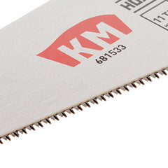 Ножовка по дереву КМ 450 мм 11 зуб/дюйм мелкий зуб - фото 4