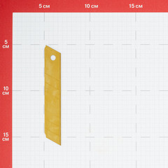 Лезвие для ножа КМ 18 мм прямое (5 шт.) титановое покрытие - фото 3