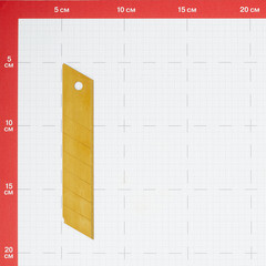 Лезвие для ножа КМ 25 мм прямое (5 шт.) титановое покрытие - фото 3
