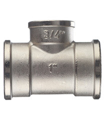 Тройник переходной Stout 1 ВР(г) х 3/4 ВР(г) х 1 ВР(г) латунный (SFT-0022-001341) - фото 4