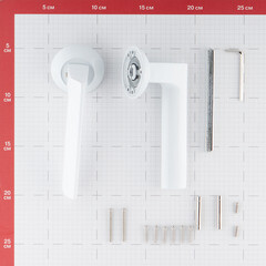 Ручка дверная Punto Blade круглая розетка белая - фото 2