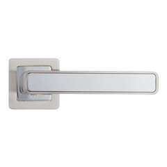 Ручка дверная Punto Mars квадратная розетка матовый никель/хром - фото 1