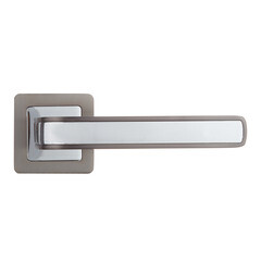 Ручка дверная Punto Nova квадратная розетка графит/хром